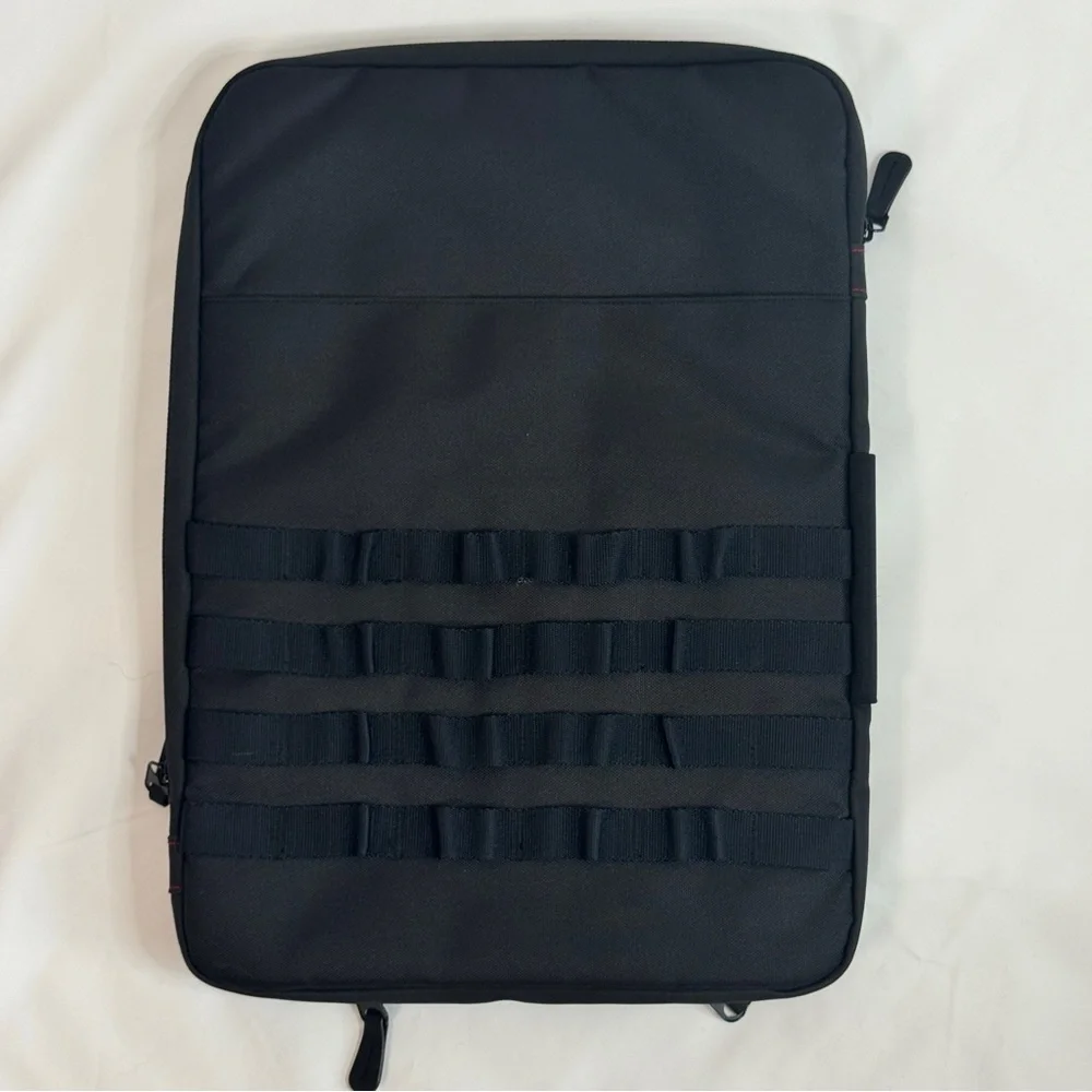 Black Laptop bag, multi pocket organizer, 15 inch padded travel case